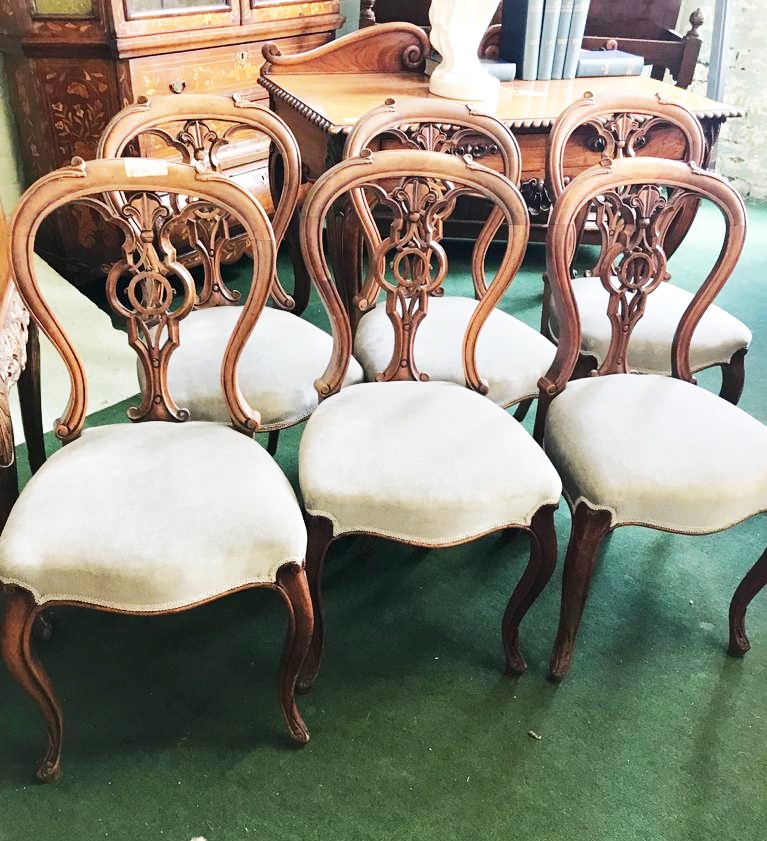 Set of 6 Cabriole leg Chairs/21120301106