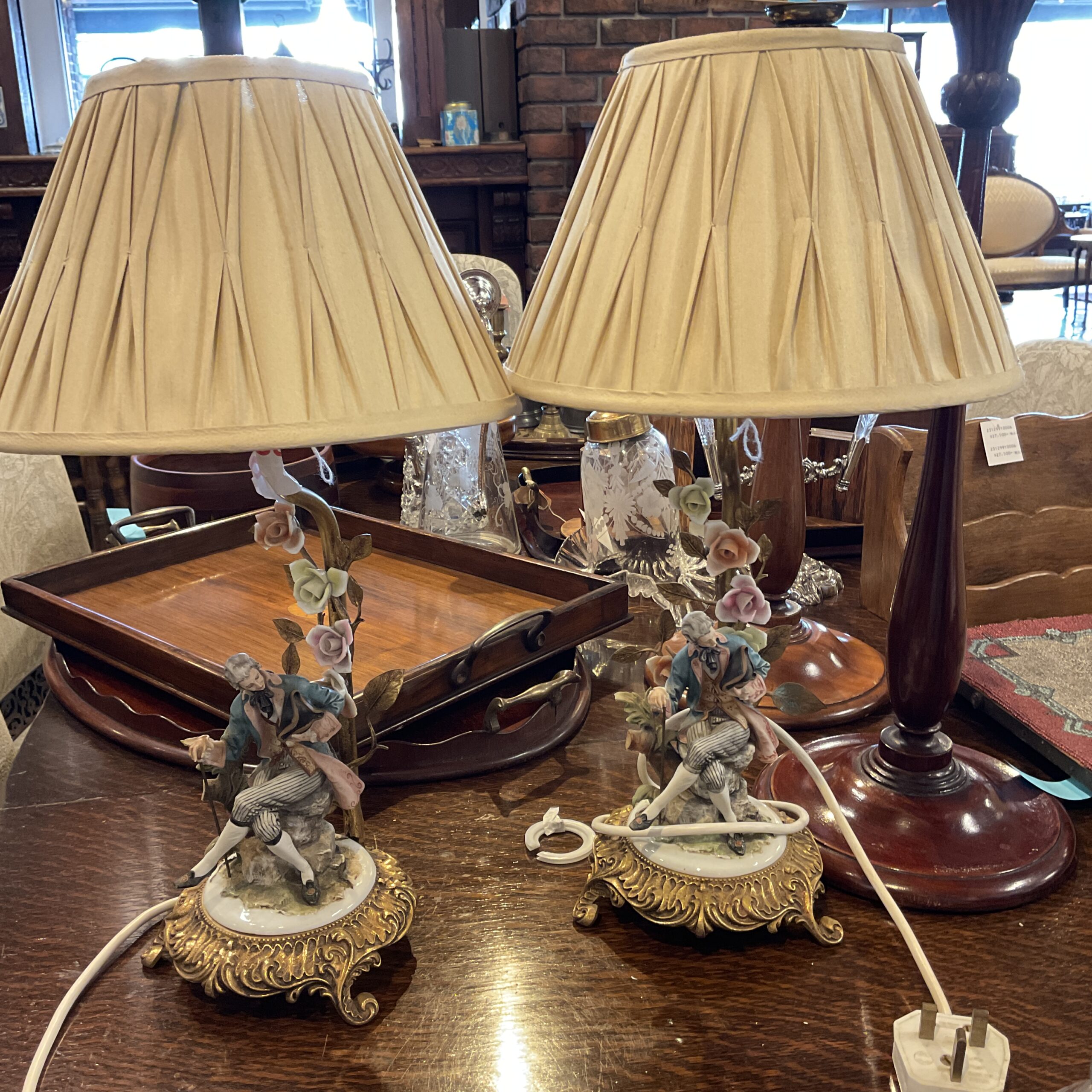 Capodimonte Pair of Table Lamps/23129910043