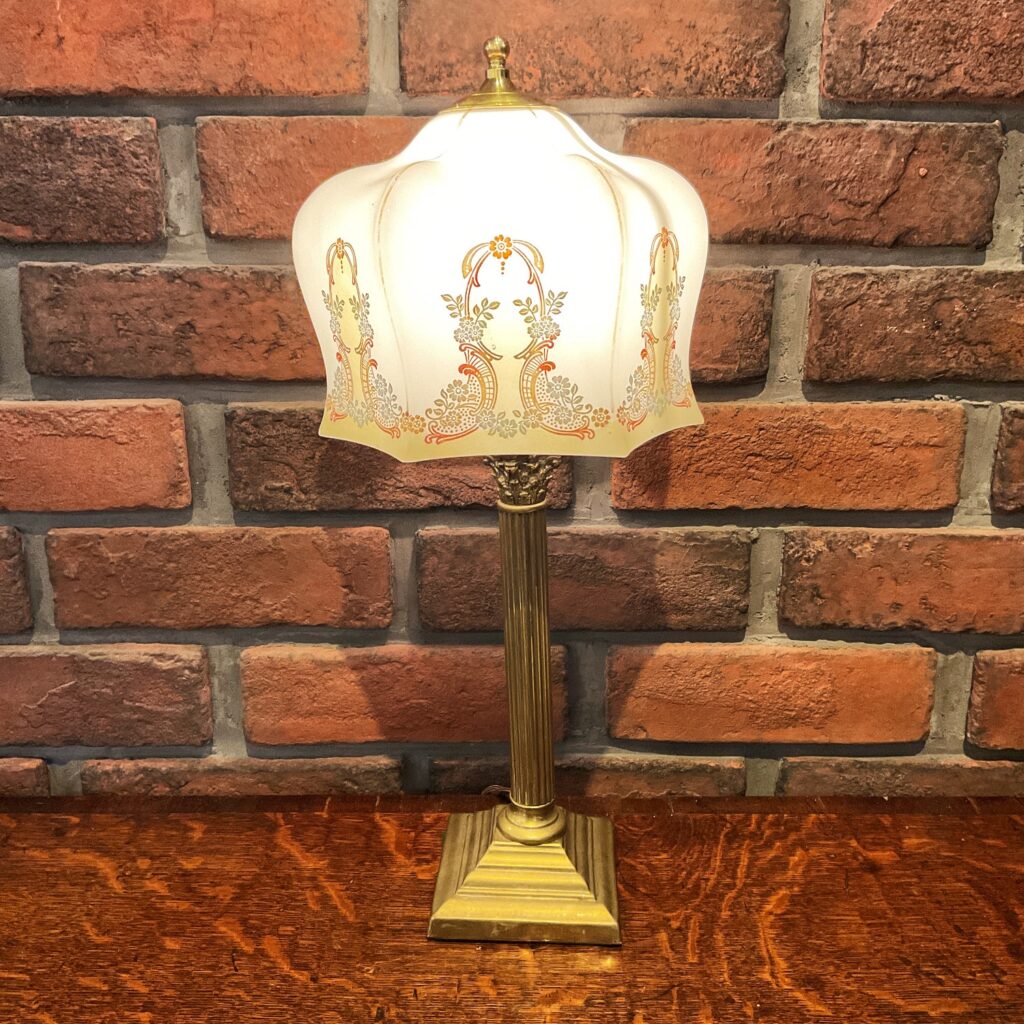 tablelamp lampshade glassshade アンティーク照明　テーブルランプ　テーブルスタンド　ベッドサイドランプ　ベッドサイド照明　テーブルライト　間接照明　ナイトスタンド
